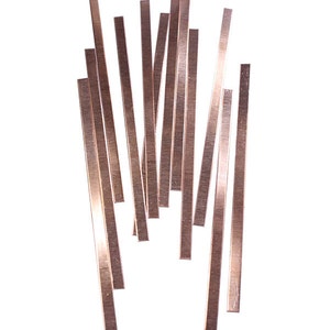 Copper Bracelet Blanks 26ga 6&quot; x 1/4&quot; (Pkg of 12) (CS26-6x1/4)