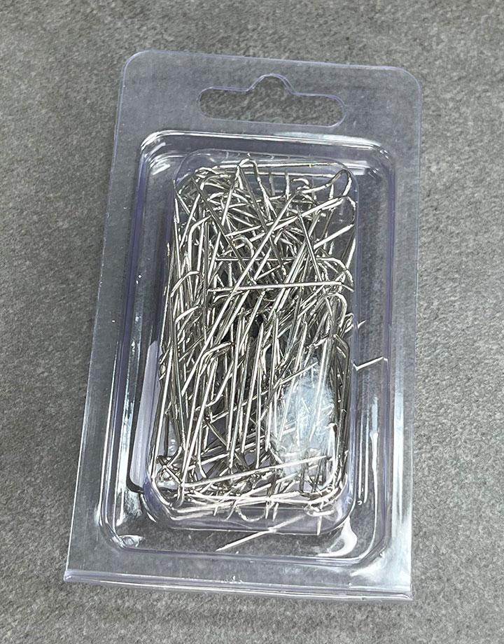 1000 Silver U-Pins For Jewelry Display - 7/8" Display Pins To Hold Chains On Pads