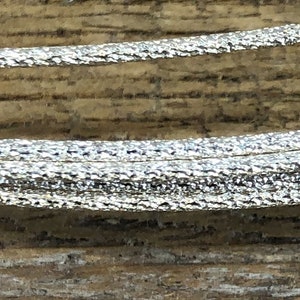 Sterling Silver Round Frosted Sparkle Pattern Wire (SPW34)