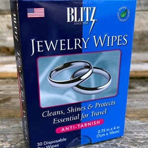 Cleaning Wipe for Gold and Silver Jewellery. 25 Wipes. Connoisseurs Jewelry  Cleaner. 