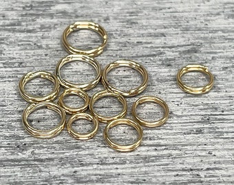 925 Sterling Silver Double Split Jump Rings 4 5 6 8mm Jewellery