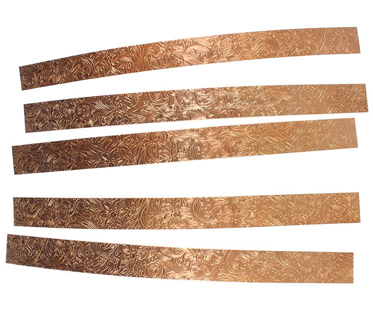Pattern Copper Strips 6 x 1/2 24ga CSP345 Etsy