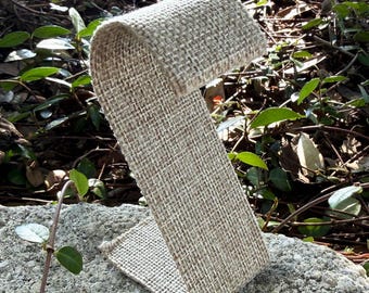 Burlap Double Earring Stand 1-1/2 x 2-1/8 x 3-1/4 (Pkg of 3) (DER3293)