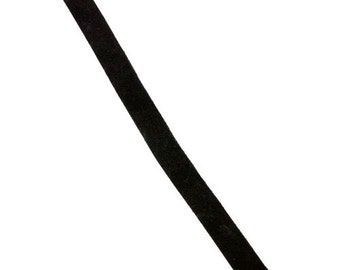 Leather Cuff Black 1/2" Wide with 2 Snaps (LE2000)