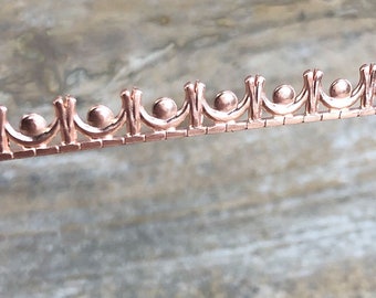 Copper Gallery Wire "Swag" (foot) (CGW09)