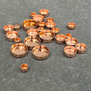 Copper Bezel Cups  (514CU-XX) **Choose Size**