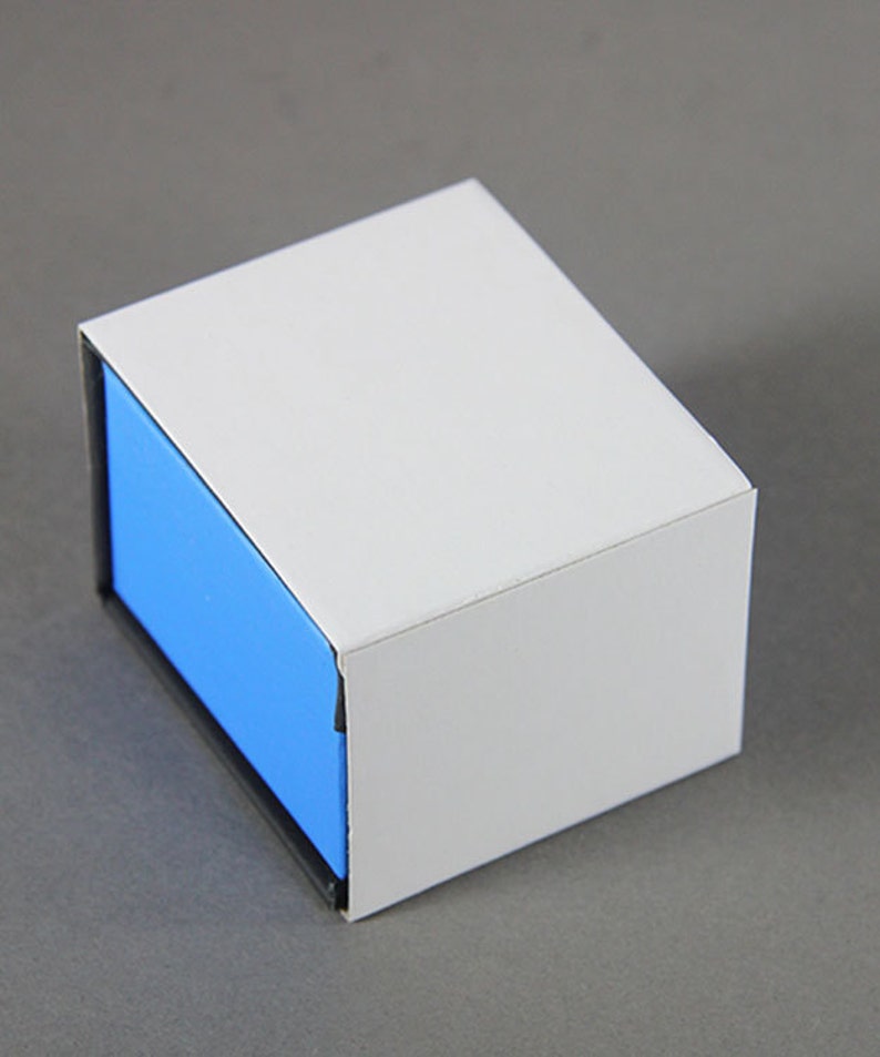 Deluxe Magnetic Ring Box EACH Blue/Black DBX4050 image 3