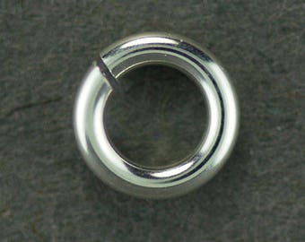 Jumplock Jump Rings 4.0mm OD Silver Plated (Pkg of 200) (906SP-4.0)