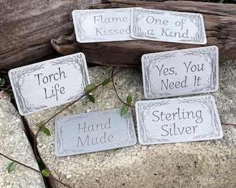 Laser Engraved Vines Aluminum Showcase Signs (DSI110X) **Choose Message**