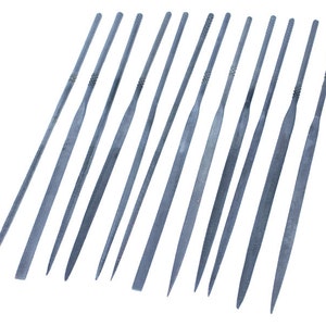 Economy Needle File Set - Fine Cut - 4&quot; (12pcs)  (FI6002)