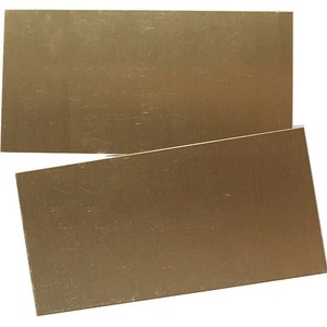 Red Brass Sheet 28ga 3&quot; x 6&quot; 0.32mm Thick (Pkg of 2)  (BS28-3)