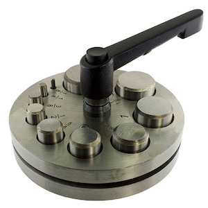 Economical Disc Cutter 1/8&quot; to 1-1/4&quot; - Ten Punches (DA2590)