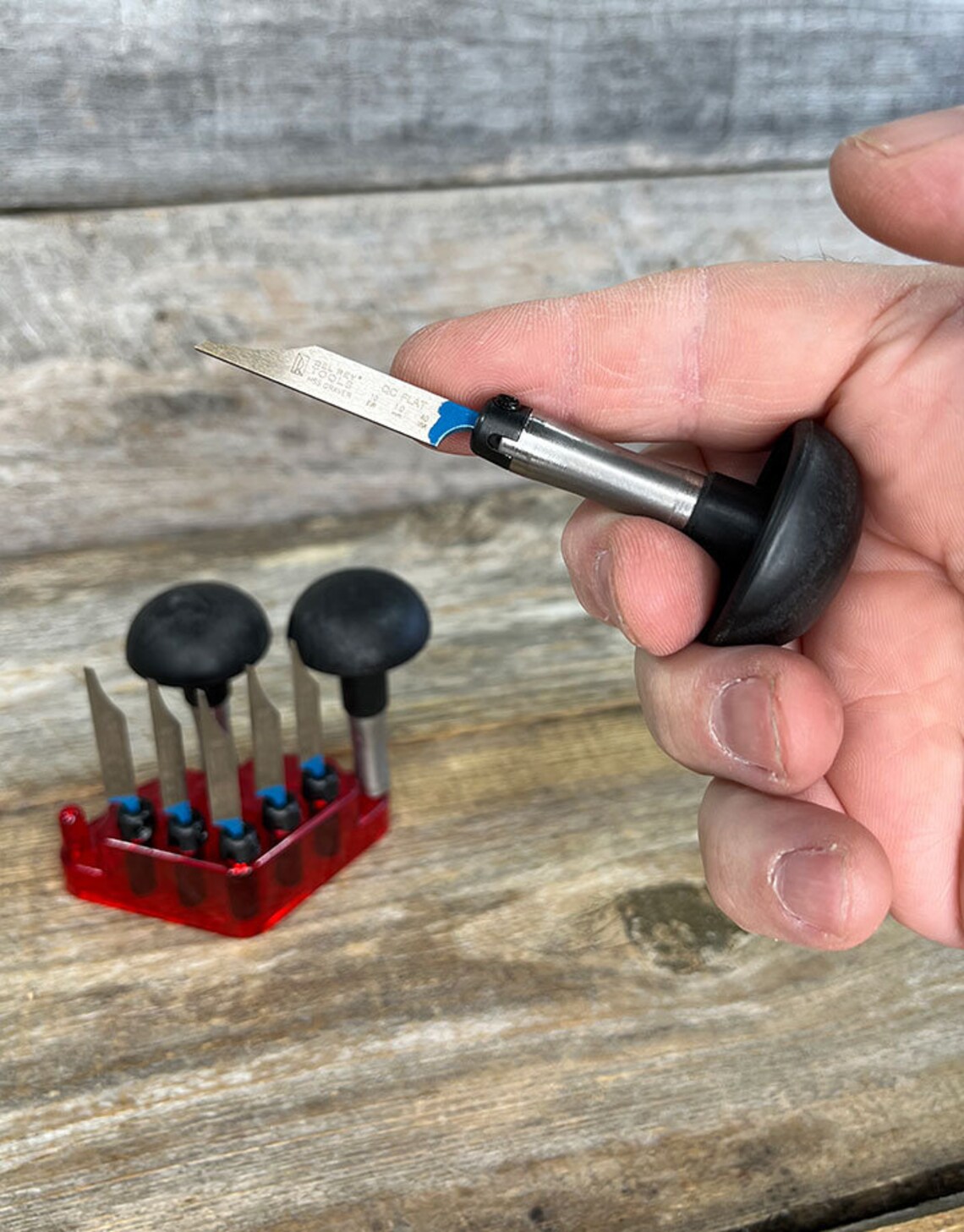 Graver Kit With 6 Gravers and 3 Graduated Quickchange Handles (GR2150 ...