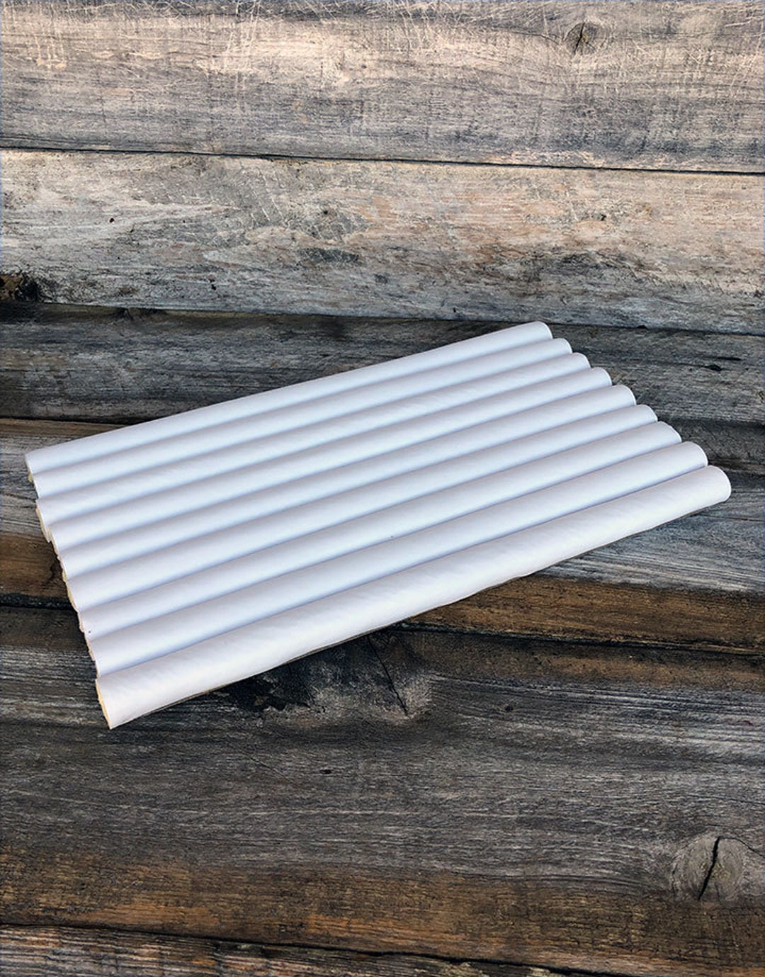 White Leatherette Ring Tray Insert Continuous Slot 141/8 X 75/8