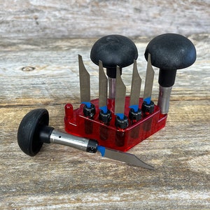 Graver Kit with 6 Gravers and 3 Graduated Quickchange Handles  (GR2150)