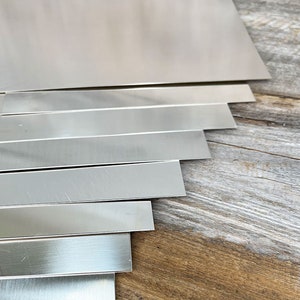 Sterling Silver Sheet Metal / Double Clad / Half Hard, 3 Inch X 3 Inch  Width/ 16 26 Gauge / 925 Sterling Silver Sheets 