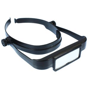 Illuminated Headband Magnifier Visor & 5 Detachable Lenses 1X,1.5X,2X, –  MagniPros