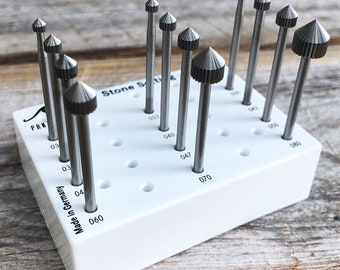 Setting Bur Set Tungsten/Vanadium (3.0 to 8.0mm) 12pcs (77.1498)