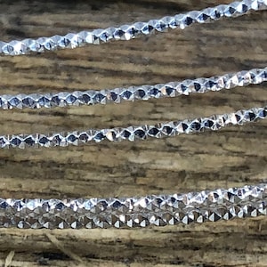 Sterling Silver Round Sparkle Pattern Wire (SPW30)