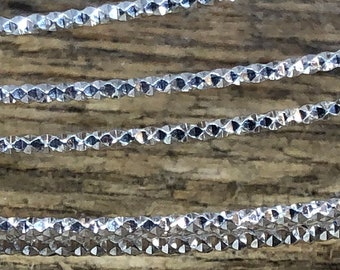 Sterling Silver Round Sparkle Pattern Wire (SPW30)