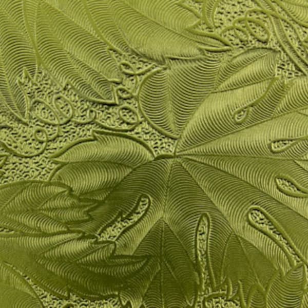 Pattern Brass Sheet "leaf" 2.5" wide 24ga (Choose length) - BSP141