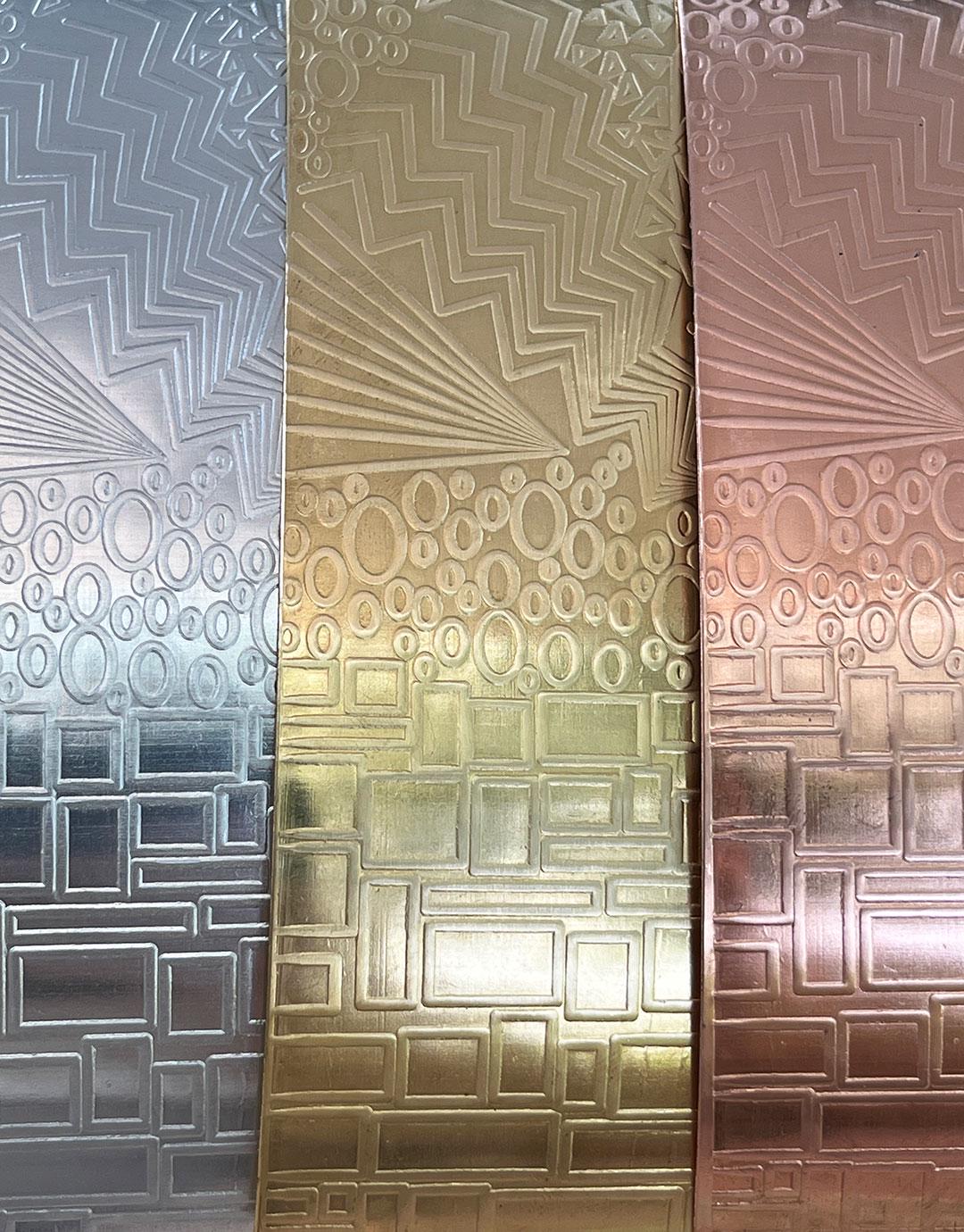 Textured Sheet (multi Pattern) 2" X 6" (XSP38XX) **choose Metal** - Etsy