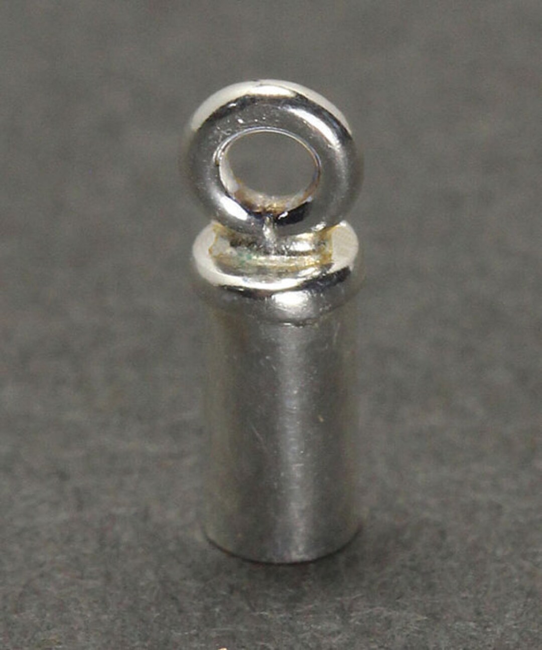 Chain End Cap 3.2mm ID With Ring Sterling Silver pkg of 6 Etsy
