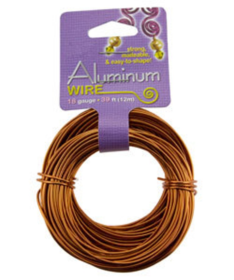 WR70318 Aluminum Wire Copper Color 18ga 39 Feet Per Bag