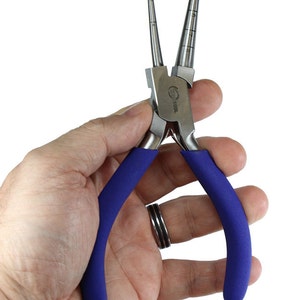 AccuLoop Round Nose Forming Pliers For Wire Wrapping & Coiling (2-8mm) - Prestige Tool