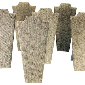Burlap Necklace Easel 4" wide x 8" high (Pack of 6)  (DCH3670)