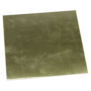 Red Brass Sheet 24ga 6&quot; x 6&quot; 0.51mm Thick  (BS24-6)
