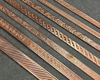 Copper Pattern Wire - 7 Different Patterns - 1 foot pieces **CLOSEOUT**