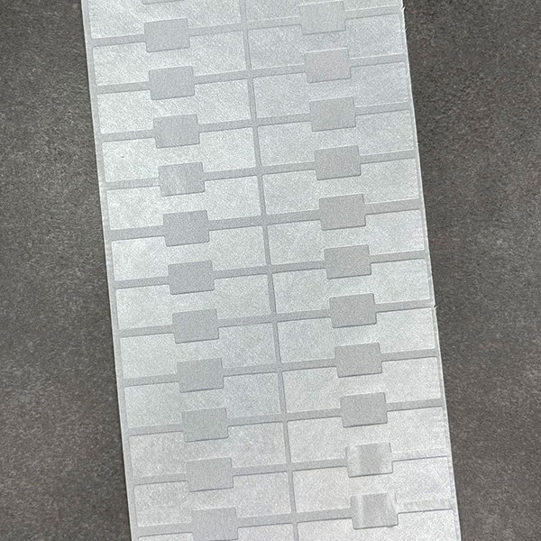 Silver Tyvek Square Dumbbell Tags (Pkg of 1000)  (DTA7022)