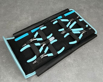 Beader's Tools Set in Storage Pouch - Light Blue (KIT304)