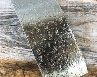 Patterned Nickel Silver Sheet ''Vines'' 2'' x 6'' (NSP35XX)