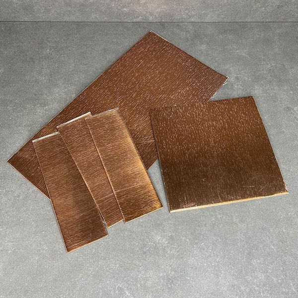 Copper Sheet with Patina Pattern (20ga) **Choose Size** **CLOSEOUT**