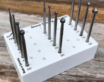 Setting Bur Set Tungsten/Vanadium (1.0 to 4.0mm) 12pcs (77.1497)