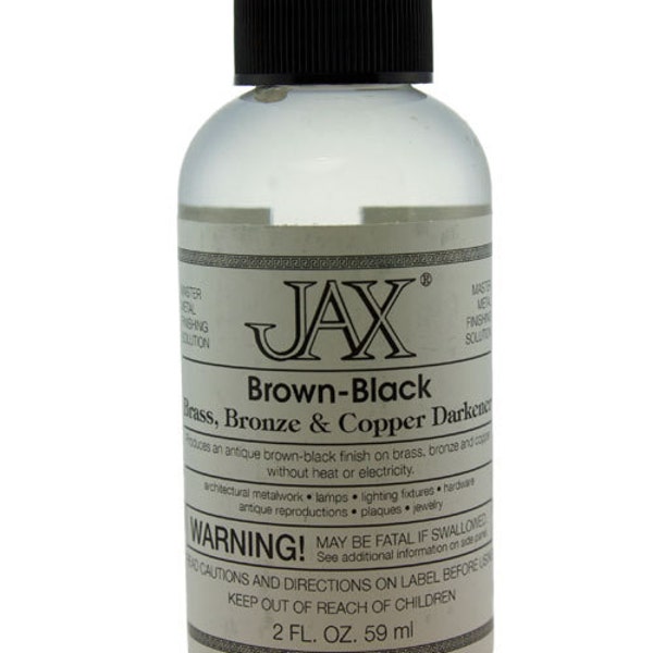 Jax Brown/Black Darkener for Copper, Brass & Bronze 2oz Bottle  (PM9003)