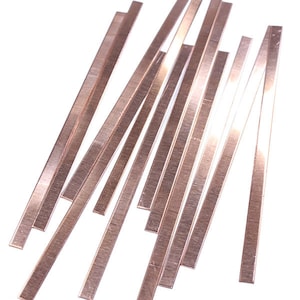 Copper Bracelet Blanks 20ga 6&quot; x 1/4&quot; (Pkg of 12) (CS20-6x1/4)