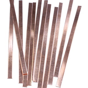 Copper Bracelet Blanks 18ga 6&quot; x 1/4&quot; (Pkg of 12) (CS18-6x1/4)