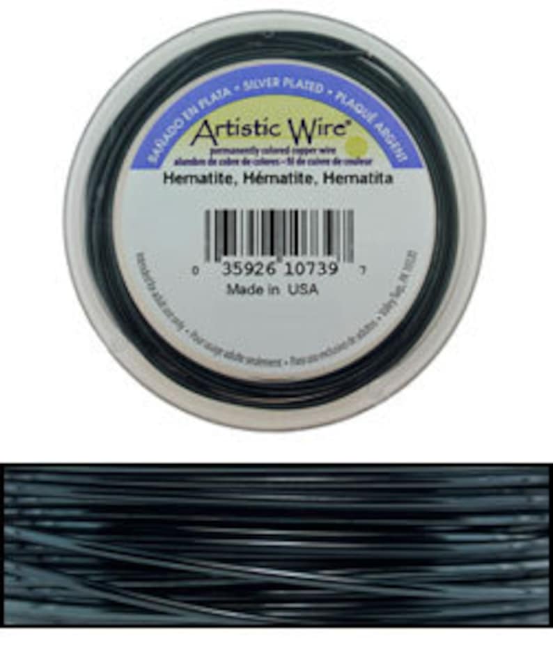 Artistic Wire SP Hematite Color 18ga WR36918 20 Foot Spool