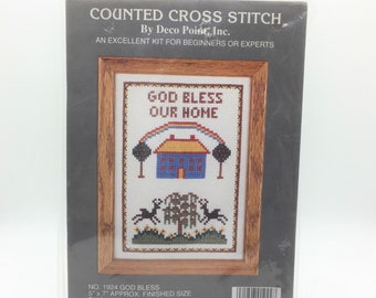 Vintage Bucilla Counted Cross Stitch Kit Unopened A Stitch In Time 42353 5x7 Kits How To Craft Supplies Tools Delage Com Br
