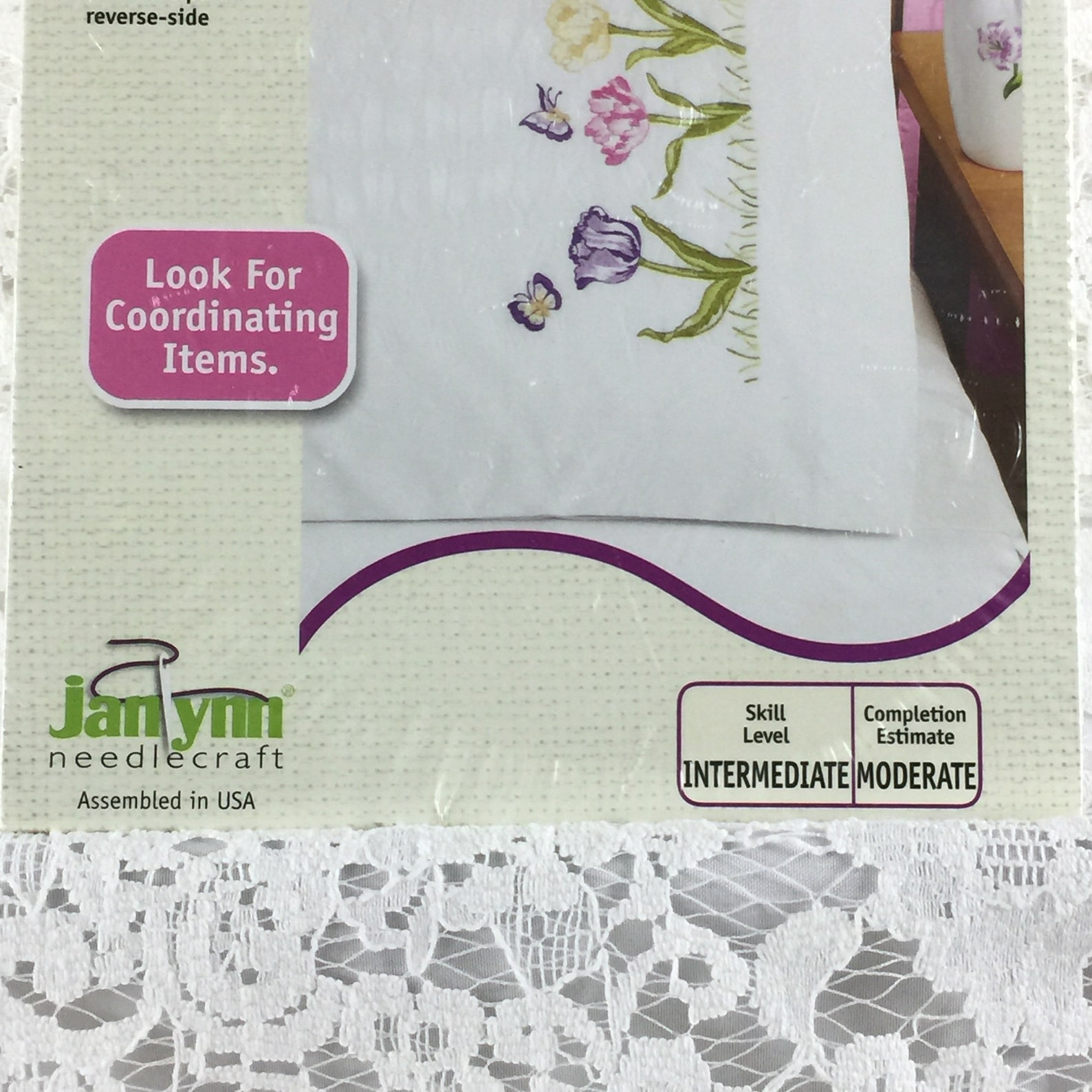 Janlynn Stamped Cross Stitch Pillowcases Color with Etsy