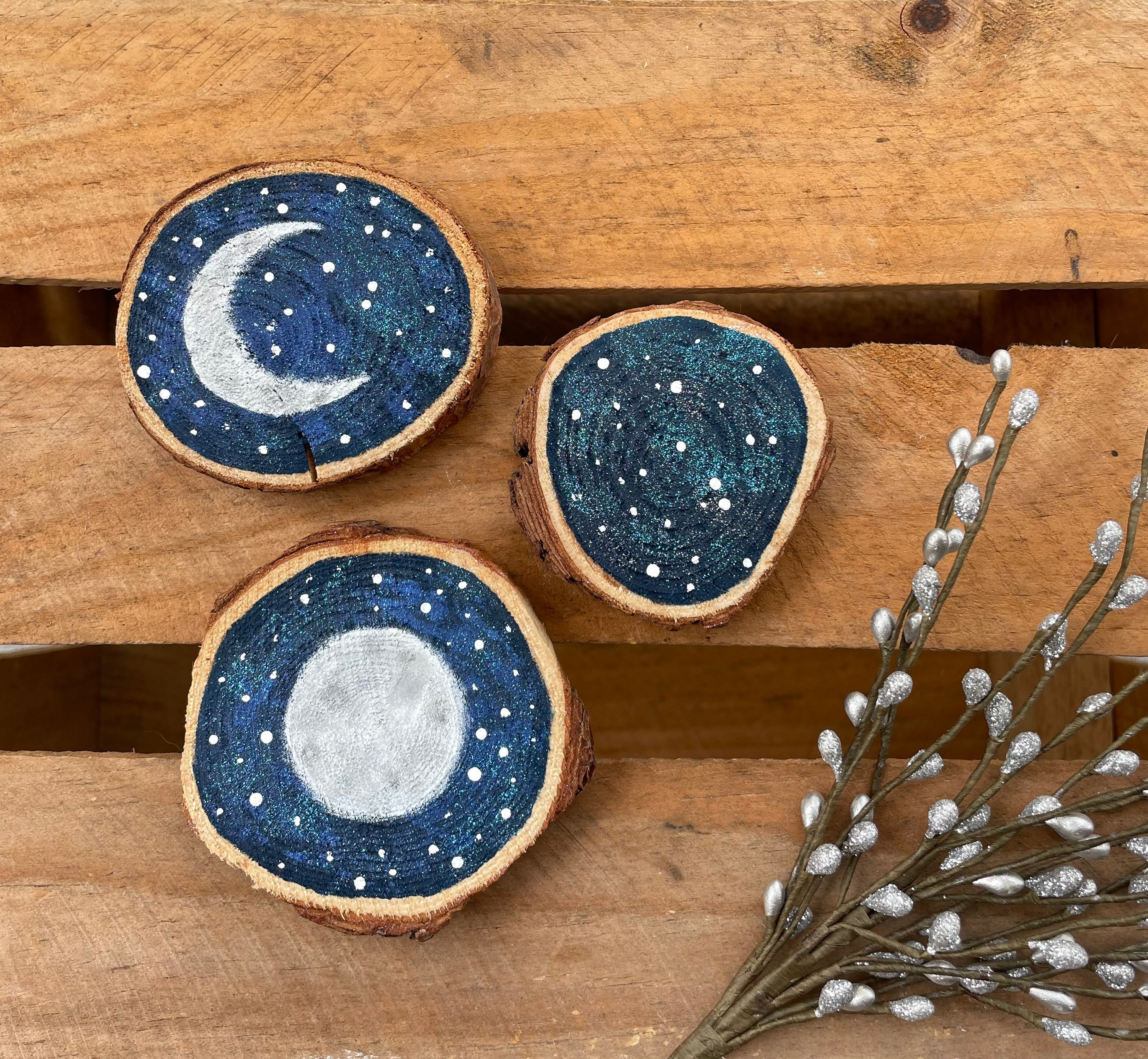 Moon Phases Lunar Wooden Decoration Celestial Ornament Stars Moon moon-phases-lunar-wooden-decoration-celestial-ornament-stars-moon