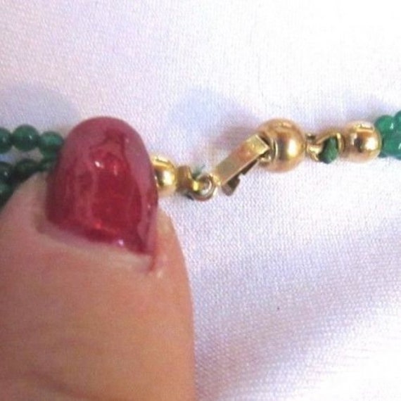 Green Onyx,14kt Gold Beads,Blue+Green Chinese Clo… - image 7