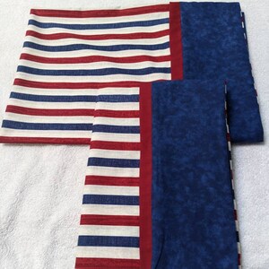 Set of two queen pillow cases patriotic theme