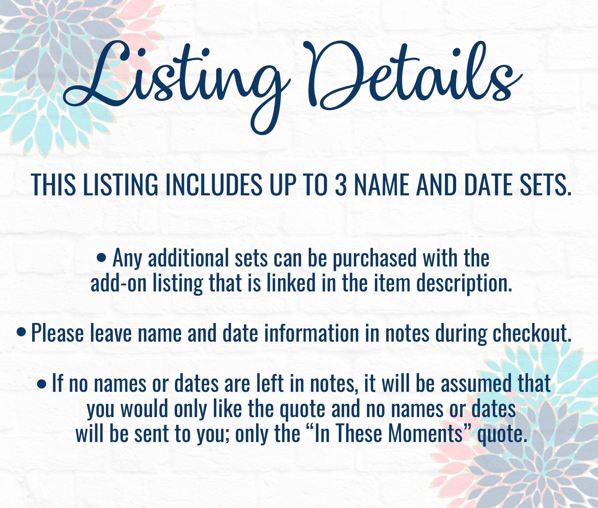 In These Moments Time Stood Still Wall Art Removable Vinyl Decals Quote Sticker Color Black