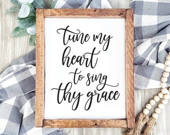 Come Thou Fount Hymn Print – Tune My Heart Christian Wall Art (Digital Download)