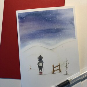 Guardare la neve cadere