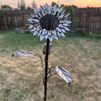 Metal Sunflower Etsy